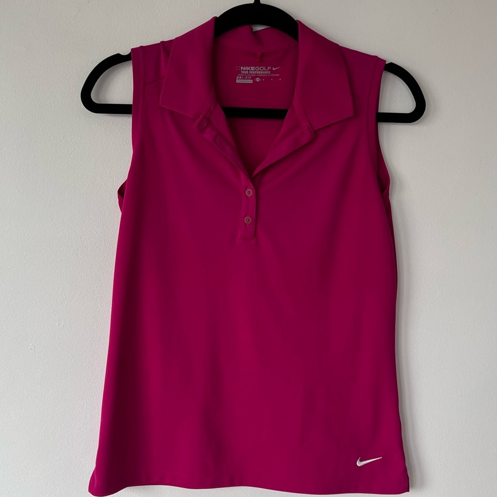 Nike Women’s Sleeveless Golf polo.